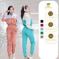 Wind umbrella jogger tracksuit, women's autumn and winter outfit gym outfit woman set pilates outfit