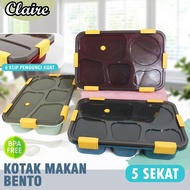 Lunch Box 1 Set (a 270) 5-Hole Bento Box / Lunch Box 5-Compartment Lunch Box