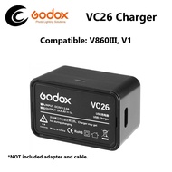 Godox VB26 VB26B VB30 Battery VC26 Charger for V860III V1 V1Pro V100