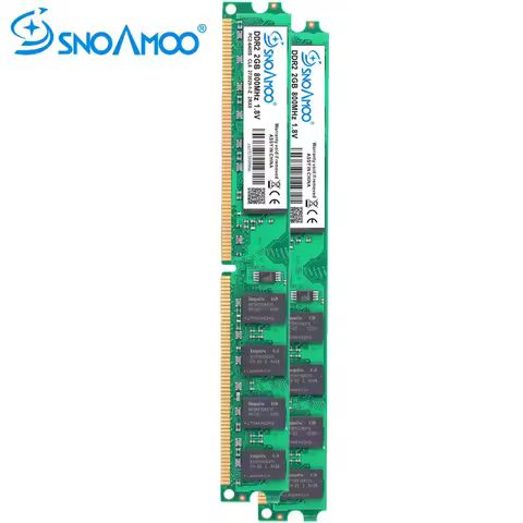 SNOAMOO Desktop PC RAMs DDR2 2GB 667MHz PC2-5300s 1G 800MHz PC2-6400S DIMM 240-Pin 1.8V Stick Comput