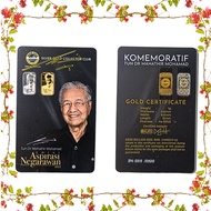 Komemoratif Tun Dr Mahathir Mohamad – Aspirasi Negarawan 2022 | 1g Au 999.9 Fine Gold, 1g Ag 999 Fin