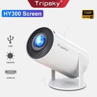 Tripsky projector HY300mini 720P 5000 Lumens HD 180ANSI mini projector