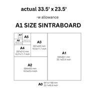 A1 SIZE SINTRABAORD W/ ALLOWANCE.ORIGINAL SINTRA BOARD PVC BOARD