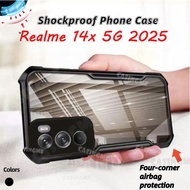 For Realme 14x 5G 2025 Transprent AirBag Casing For Realme 14 x 5G Realme14 Realme14x 14+ 14Pro 14 P