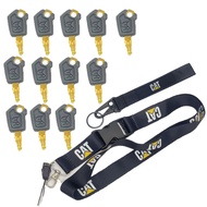 Ignition Lock Key for Grey CAT 5P8500 Excavator Loader WITH SHORT/LONG ROPE