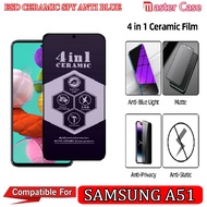 Tempered Glass SAMSUNG A51 Ceramic ESD Blue Anti SPY Screen Protector