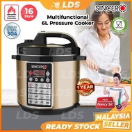 LDS Sincero Multifunctional 6L Pressure Cooker SPC-9002 16 in 1 Rice Cooker