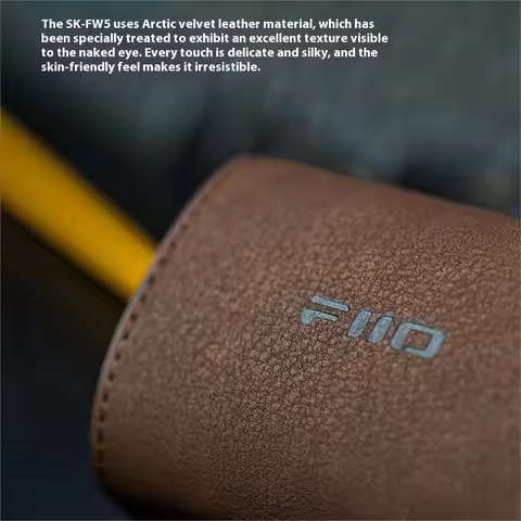FiiO SK-FW5 Protective Case With Magnetic Button Arctic Velvet Leather Integrated Molding FW5 FW3 Bl