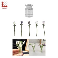 Lovoski Glass Flower Home Decor Gift Ideas Birthday Presents for Women Figurine Miniature for Annive