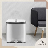 NestHome KANT Dual Compartment Recycle Bin / Rubbish Bin / Pedal Bin / Waste Bin