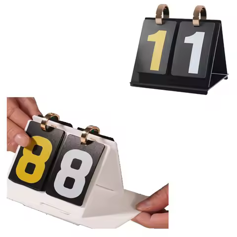 Acrylic Scoreboard Digital Flip Score Counter Game Scoring Board Page Turning Score Keeper Indoor Ou