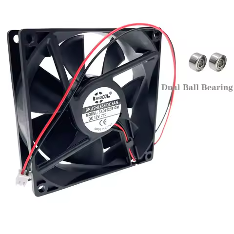Replace AFB0912VH = AUB0912VH 9225 12V 0.60A(0.40A) 4000RPM High Airflow 2-wire Axial Cooling Fan