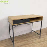 OKURA Student Study Writing Desk Computer Table Modern Console Nordic Furniture with Drawer Shelf Of