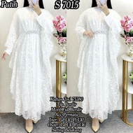7015 WHITE KAFTAN Wanita