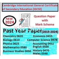 [Latest~2024] IG8🔺 Cambridge IGCSE Past Year Papers (Year 11) with Answers┃2015-2024 May/June