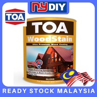 Toa Woodstain Interior & Exterior Wood Paint 1 Liter - Shellac Kayu Pine