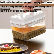 Pickle Container Rectangle Food Fermentation Storage Box for Home Kitchen Jar Airtight Pickle Keeper