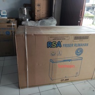 chest freezer CF 460 box RSA kulkas pembeku Frozen food 420 liter