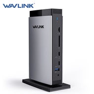 WAVLINK Universal DisplayLink Docking Station Triple 4K USB C USB 3.0 Laptop Dock for M1 M2 M3 Mac a