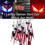 LIGHTS DEMON EYES 3 POINTS, 6 POINTS, 9 POINTS, 15 POINTS CAN BE USED ON ALL MOTORCYCLES AND CARS | 