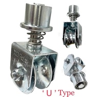 Auto Gate Roller 2 1/2” U Spring Type Metal Wheel PRICE PER PC / Autogate Metal Castor Wheel Folding