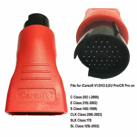 For ICARSOFT ITEMS ONLY iCarsoft BENZ-38PIN RED Adapter OBD 1 Connector, for C 210, S140, CLK208, SL