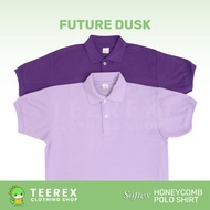 SOFTEX Honeycomb UNISEX PLAIN POLO SHIRT | COLOR OF THE YEAR - 2025 (FUTURE DUSK)