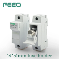 【♚】FEEO 1P 32A 40A 50A 63A 14*51mm Solar DC Fuse Holder with Fuse 1000V for Solar System Protection