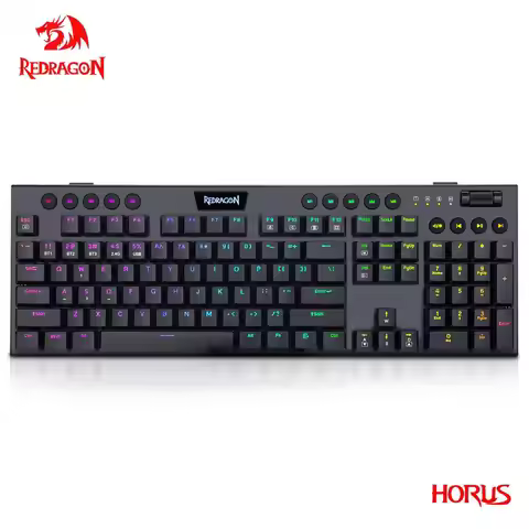 REDRAGON Horus K618 RGB support Bluetooth 5.0 wireless USB 2.4G 3 mode Mechanical Gaming Keyboard 10