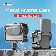 Insta360 GO3 GO 3 Case Ultra Light Metal Cage Frame Protective Shell Double Cold Shoe Protector AMAGISN 鋁合金金屬邊框