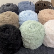 UAENAU Fluffy Yarn, 100g Soft Fluffy Fur Yarn, Comfortable Thread Long Haired Handmade DIY Handicraf