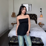 BEETLE - Mia Top | Smocked Tube Top Bandeau Top