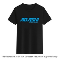Ao Ashi Aoashi Logo T-shirt For Men Women Black White Tees Round Neck Unisex T Shirt Tops NAMI