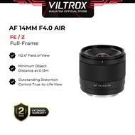 VILTROX AF 14mm F4.0 Air FE/Z Full-Frame Autofocus Lens for SONY E-Mount NIKON Z-Mount Cameras
