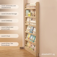 Thin Shelf Solid Wood Book Shelf Kids Book Shelf Baby Book Shelf Narrow Shelf Storage Rack