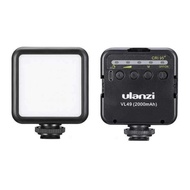 ULANZI ไฟติดหัวกล้อง ไฟledติดกล้อง มาพร้อมแบตเตอรี่ในตัว VL49 Mini LED Video Light ไฟไลฟ์สด ไฟถ่ายvd