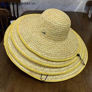 yanddd Sunshade Hat Braided Straw Hat Farmers Outdoor Sunblock Hat Pastoral Agricultural Sunblock Ha