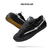 Emoe - Bubble - Reflective Sneakers for Men and Women, Elegant Black and Grey Casual Shoes, Rubber C