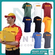 dhl shirt uniform frontliner quick dry unisex baju tshirt tee company outlet rider pos posman event 