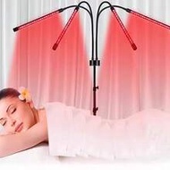 1 Set LED Tripod Lamp 660nm+850nm Red Light, USB Powered Relaxation Lamp, Yoga Light, 80 Beads Dimma