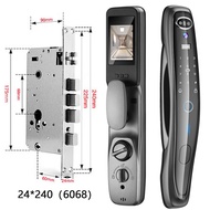 [HH6F] XSDTS Tuya หน้าจออัจฉริยะ3D ใบหน้าความปลอดภัยของประตูล็อคกล้อง & ใบหน้ารหัสผ่านโดยใช้ลายนิ้วม