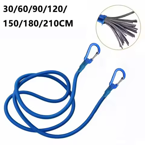 Luggage Elastic Strap 8mm Heavy Duty Elastic Rope Tent Binding Rope Camping Supplies Speedboat Parki