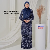 KLM1843  Baju Kurung Moden Lycra Trisha Labuh Selesa Cantik Anggun Bergaya patuh Syariah