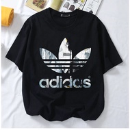 ADIDAS TSHIRT WOMEN MEN BAJU T-SHIRT PEREMPUAN LELAKI BAJU LENGAN PENDEK KAIN COTTON COUPLE OVERSIZE