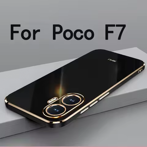 For Poco F7 Case Cover High Quality Soft TPU Anti-fingerprint Camera Protection Case For Poco F7
