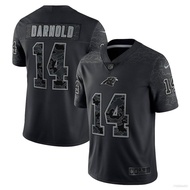 min NFL Carolina Panthers Jersey Sam Darnold Football Tshirt Black Limited Sports Tops Fans Edition