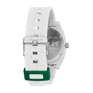 Nixon Time Teller Hannah Eddy White Rubber Analog Quartz Watch For Unisex NA1366100-00