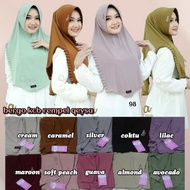 Qeysa Hijab /Jilbab Simple Khimar Bergo Rempel Kcb Qeysa