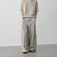 復古淺灰色 水洗感直筒牛仔褲