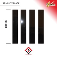 granit 10x60 - motif polos - essenza - absolute black